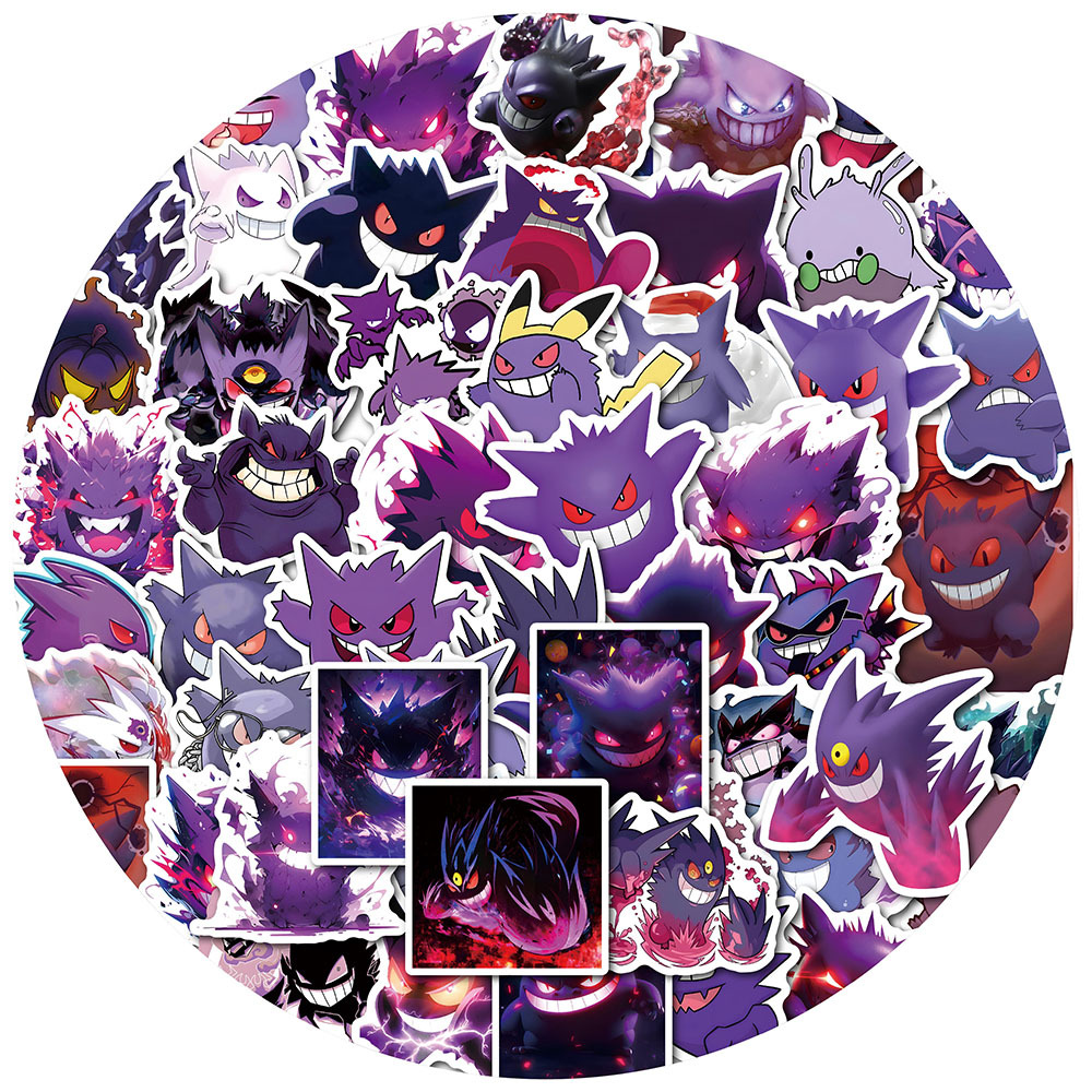 Good Laptop Accessories - 50-100PCS Gengar Anime Stickers Waterproof Vinyl