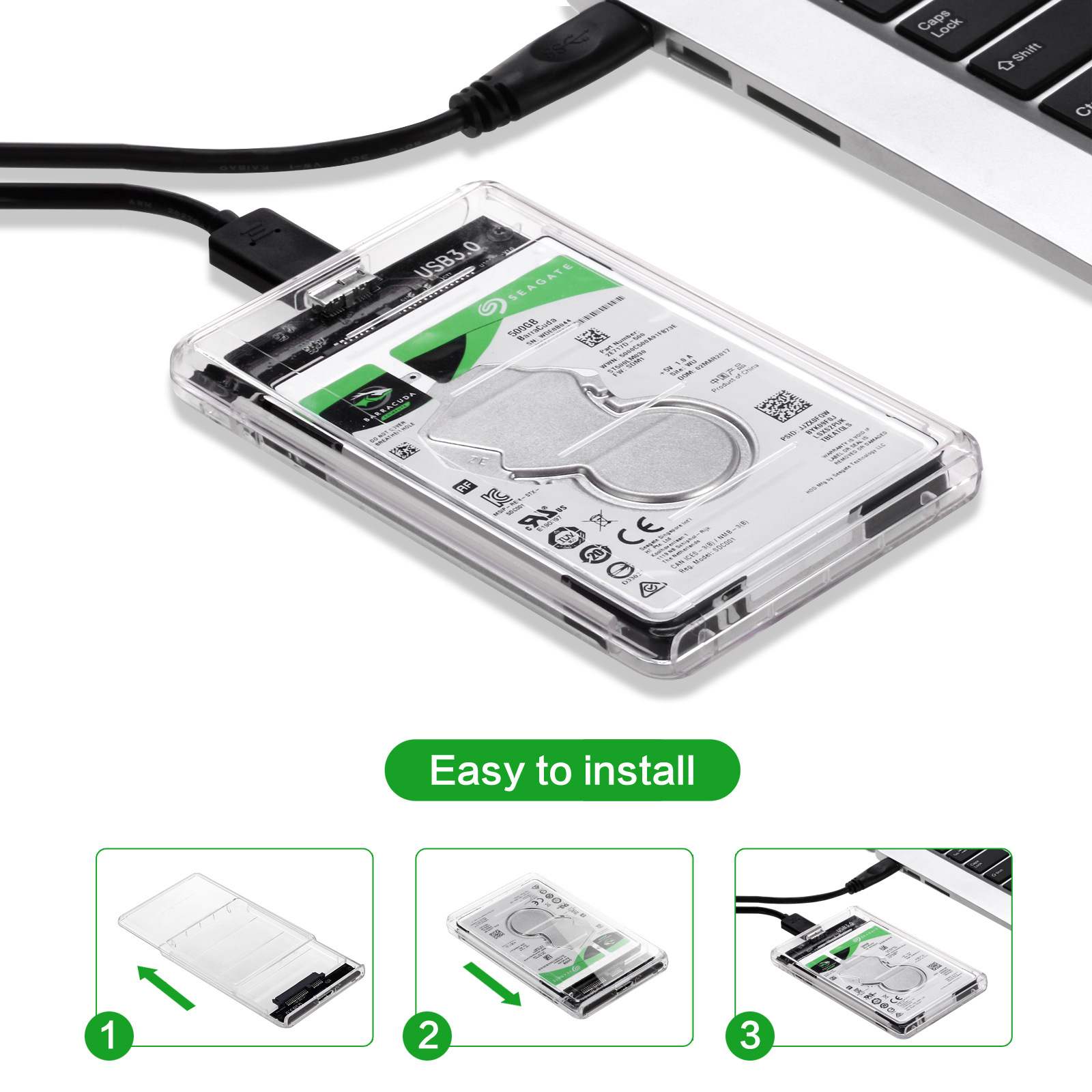 USB Type C Transparent 2.5 Inc - Laptop Accessories Distributor review and price
