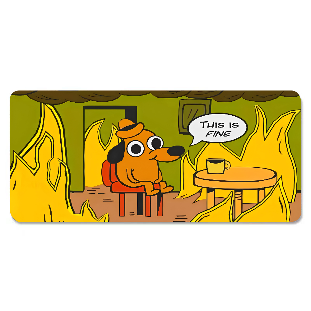 This Is Fine Dog Dachshund Mou - Laptop Accessories Toy review and price