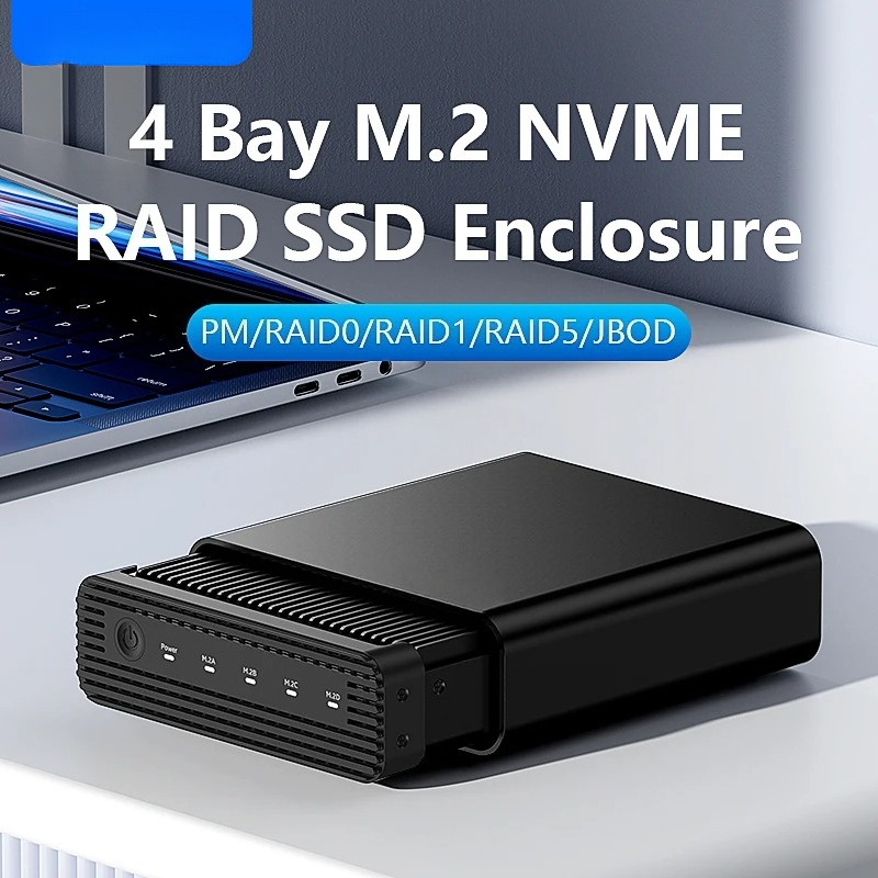 Aluminum M2 4-Bay USB4 Externa - External Nvme Ssd review and price
