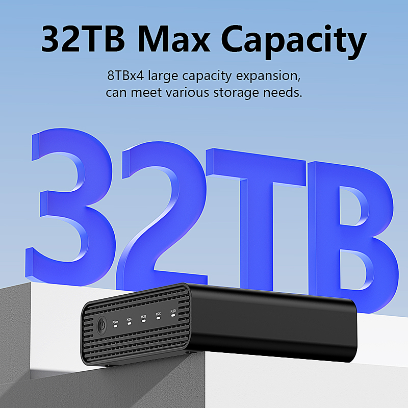 Aluminum M2 4-Bay USB4 Externa - External Nvme Ssd review and price