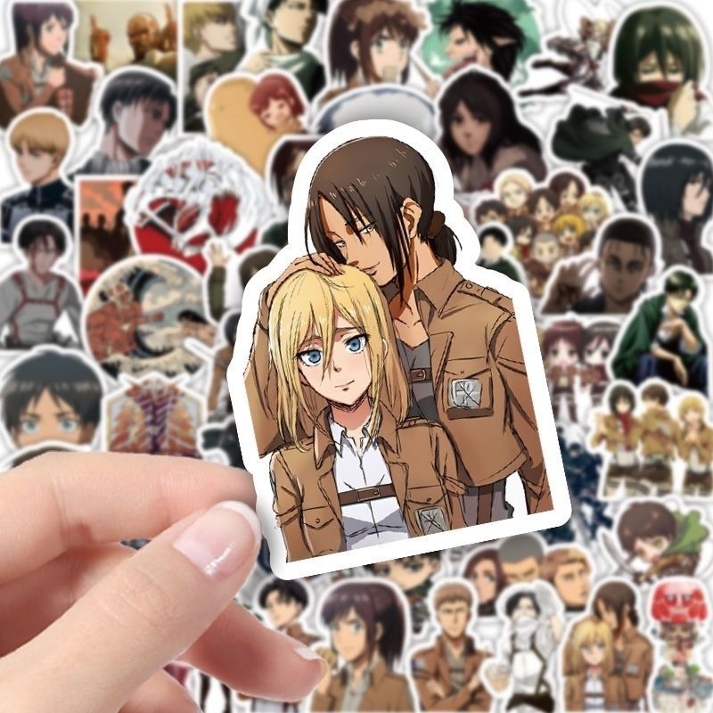 60Pcs Attack on Titan Anime St - Good Laptop Accessories review and price