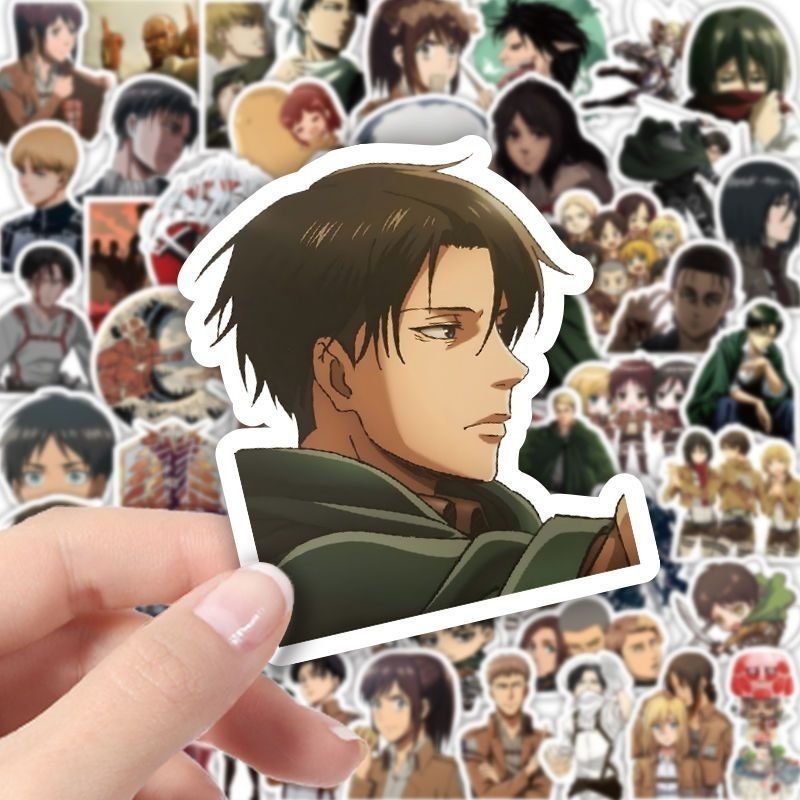 60Pcs Attack on Titan Anime St - Good Laptop Accessories review and price