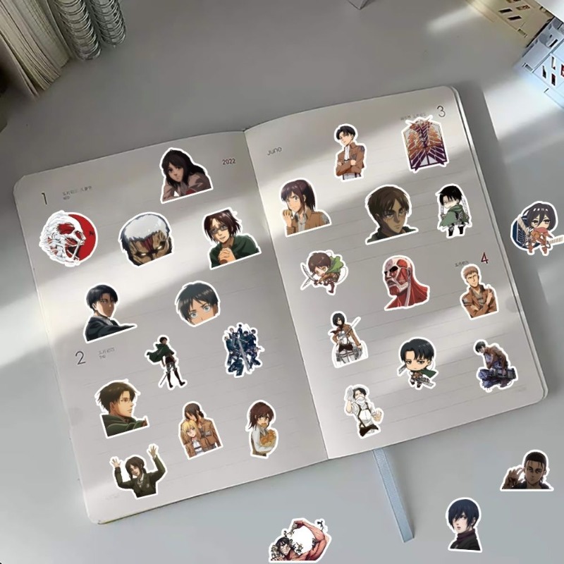 60Pcs Attack on Titan Anime St - Good Laptop Accessories review and price
