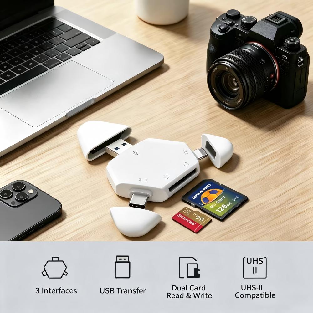 3 In 1 Memory Card Reader With - Laptop Accessories Distributor review and price