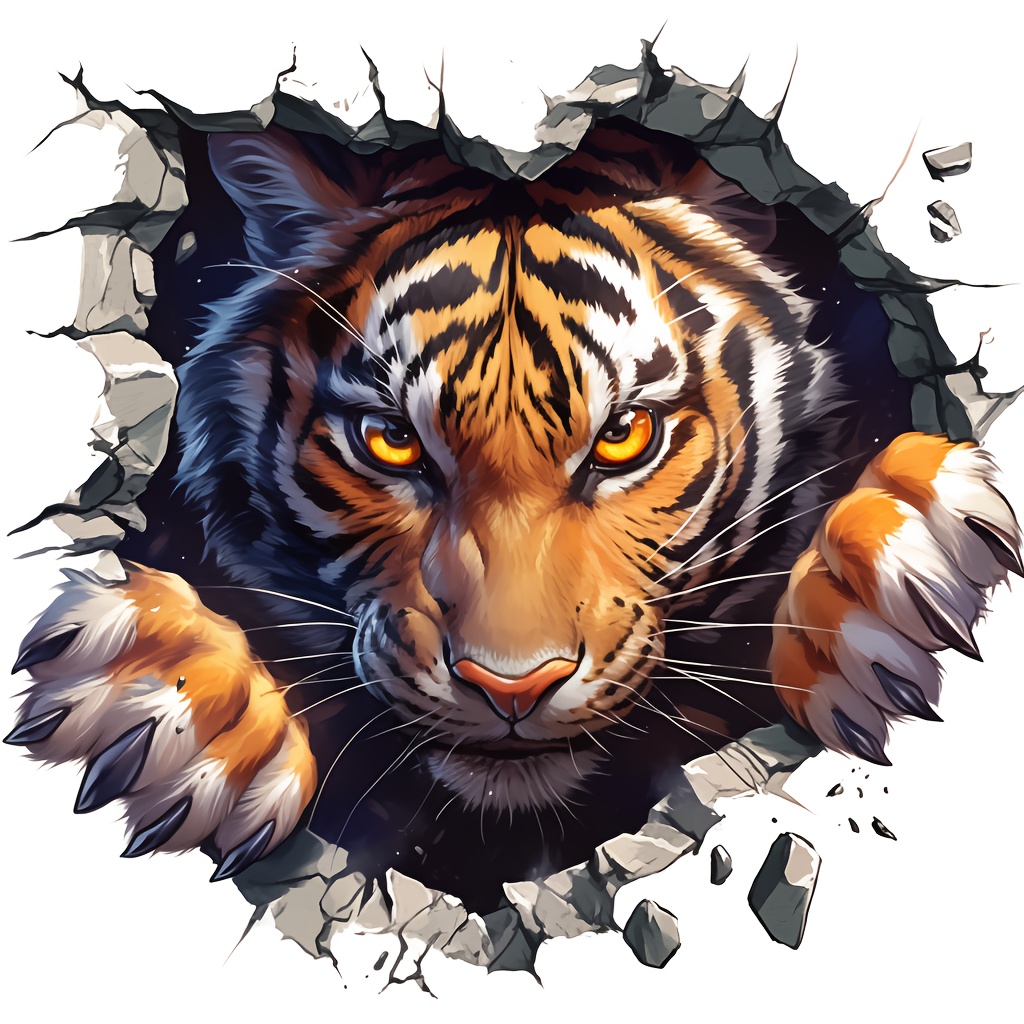 1pc Tiger Vinyl Stickers Decal - Laptop Unique Accessories review and price