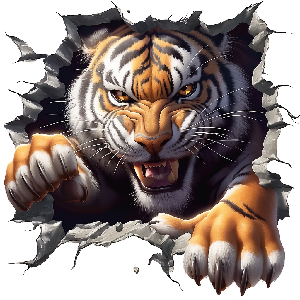 1pc Tiger Vinyl Stickers Decal - Laptop Unique Accessories review and price