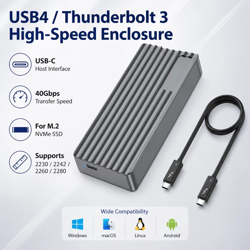 TBT3/USB4 M.2 NVMe SSD Enclosu - External Nvme Ssd review and price