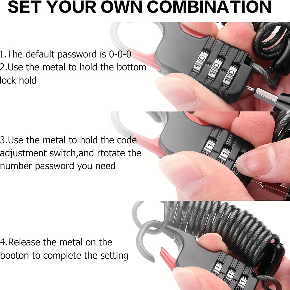 3 Digit Combination Padlock wi - Laptop Backpack Anti Theft review and price